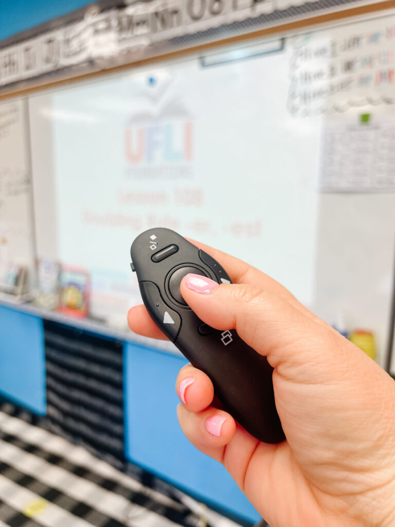 computer clicker for UFLI lessons