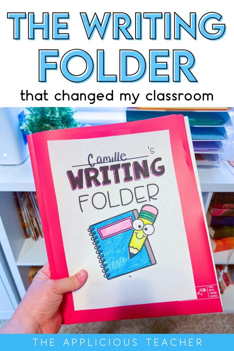 The Writing Folder that Changed My Classroom- no seriously, this student writing folder saved my third grade classroom TheAppliciousTeacher.com