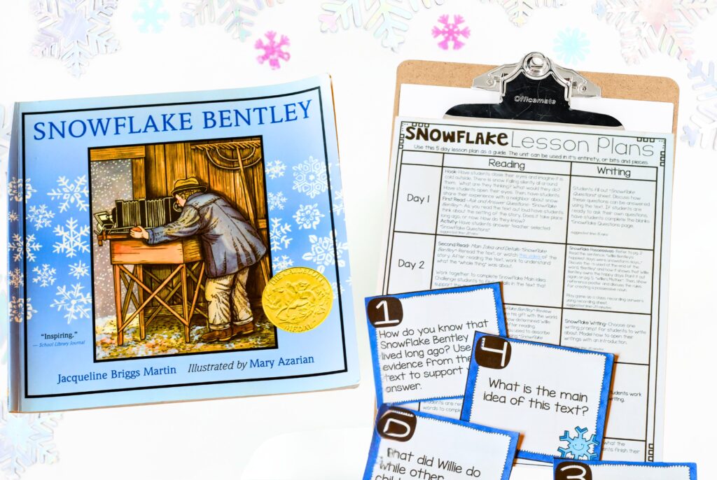 snowflake bentley activities and ideas for asking questions