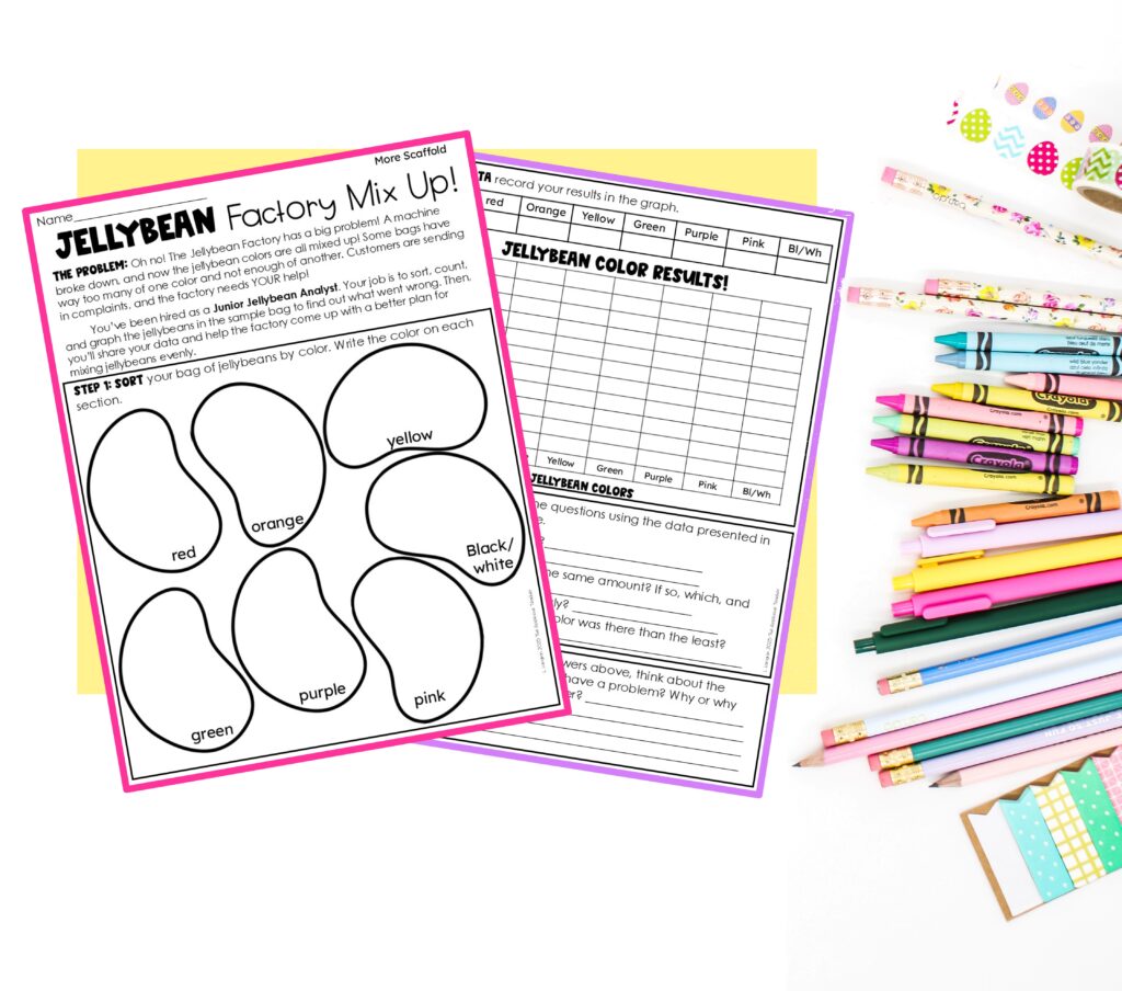 jelly bean graphing printables